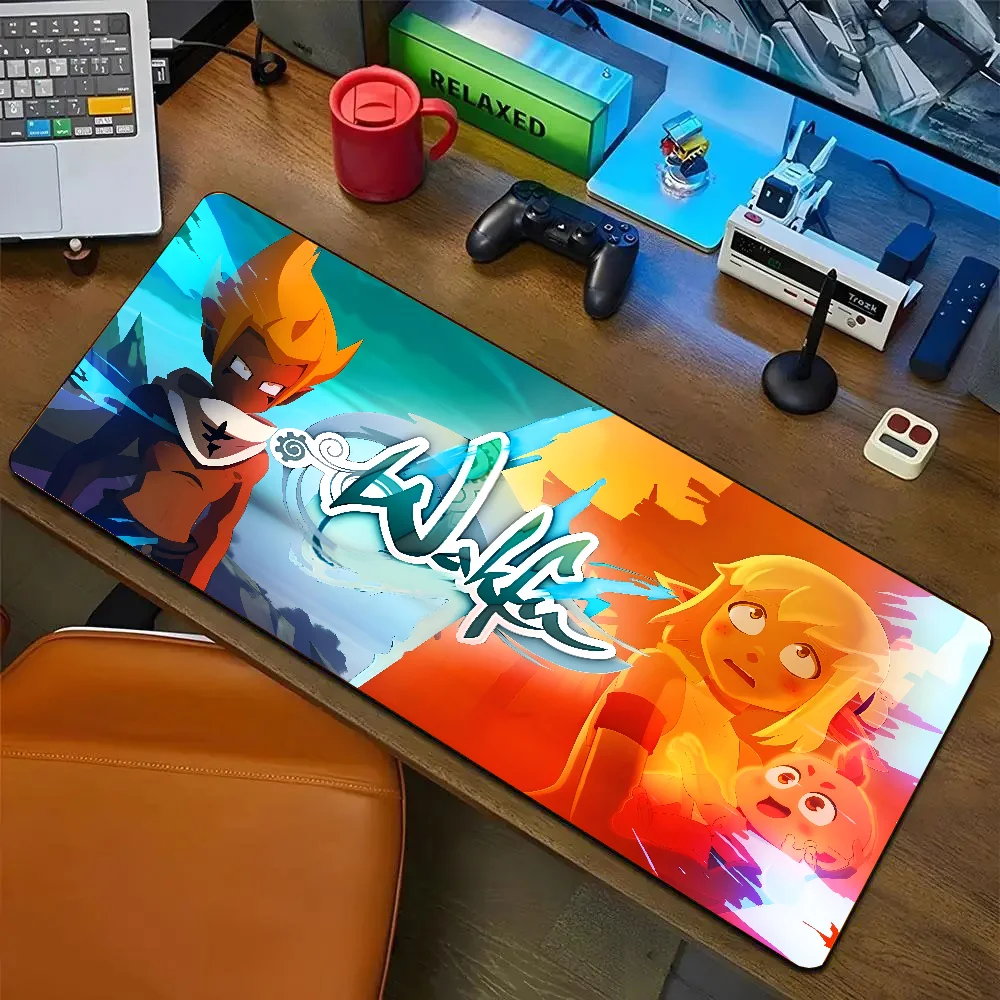 Game W-Wakfu Mousepad Mouse Mat Desk Mat With Pad Gaming Accessories Prime Gaming XXL Keyboard Pad Padding Mat