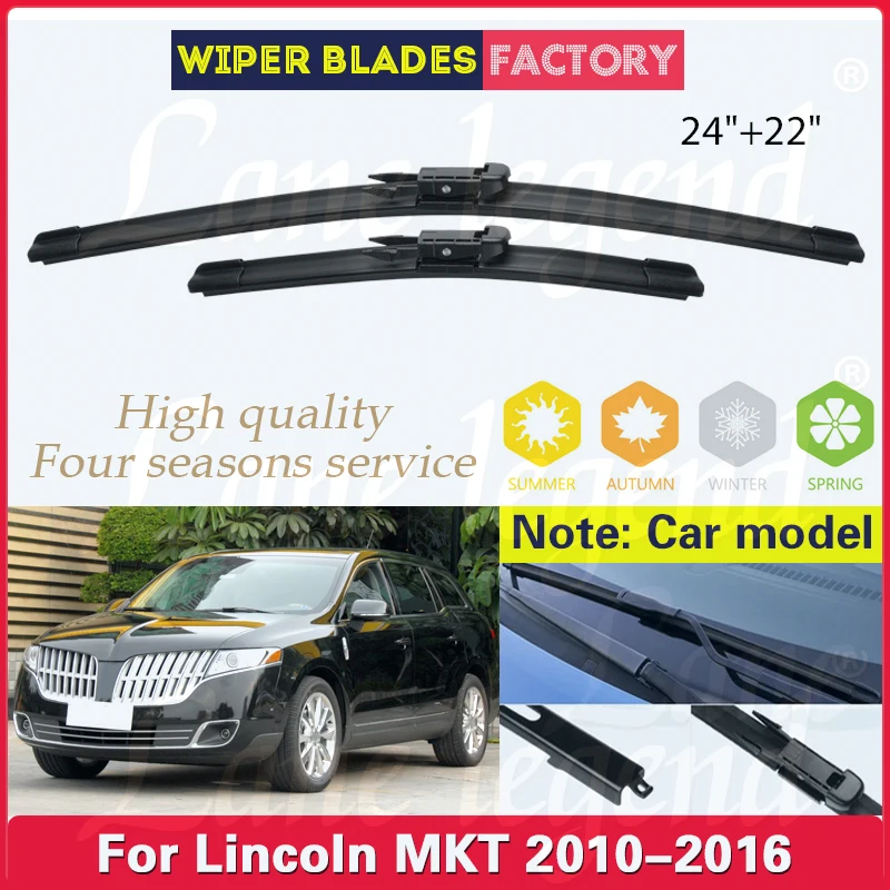 

Car Wiper Blade Window Windshield Rubber Refill Wiper For Lincoln MKT 2010 2011 2012 2013 2014 2015 2016 24"+22" Car Accessories