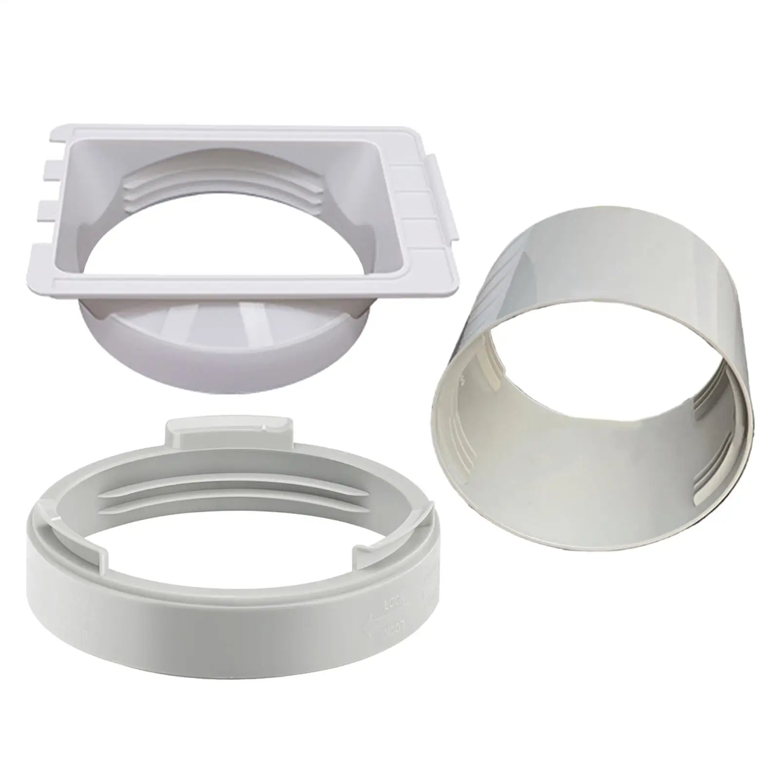 5.9 Inch Portable AC Hose Adapter Universal Vent Tube Coupler For Window Bedroom Living Room Office,Easy Install, Air-Tight Seal