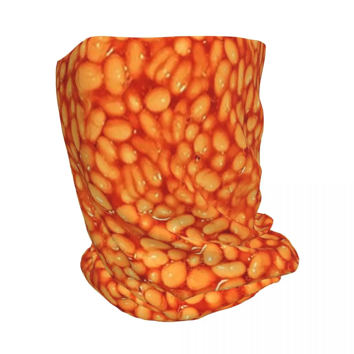 Baked Beans In Things Pattern Bandana Neck Gaiter Mask Scarf Warm Cycling Scarf Beanies Hat Unisex Adult Washable