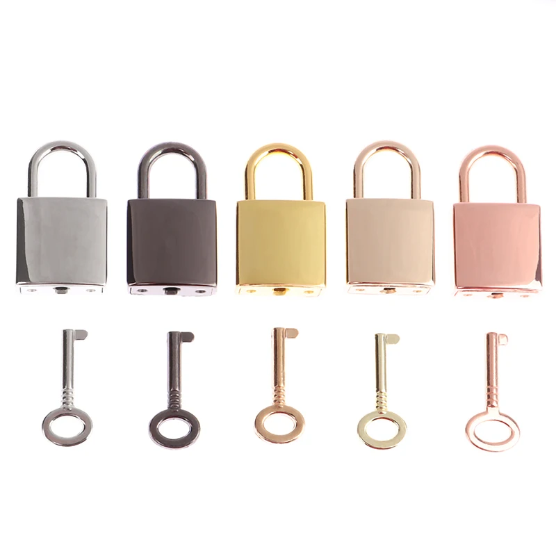 1Pcs Heart Shape Vintage Metal Mini Padlock Bag Suitcase Luggage Box Key Lock With Key