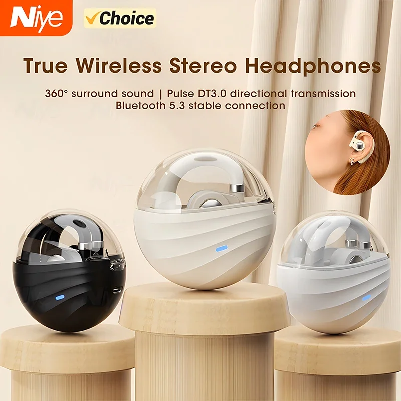 Niye New Air Conduction Earphones Wireless Bluetooth 5.3 Headset Open High-definition Calls Earbuds OWS Hearing Aids Earphones