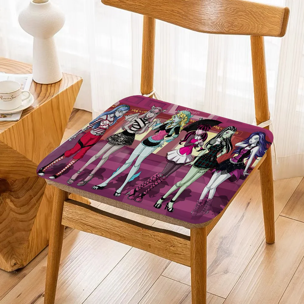 M-Monster Cartoon High Tie Rope Chair Cushion Soft Office Car Seat Comfort Breathable 45x45cm Cushion Pads