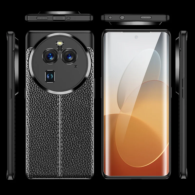 Casing tutup untuk OPPO Find X6 Pro, pelindung belakang ponsel TPU lunak silikon tahan guncangan untuk OPPO Find X6 Pro