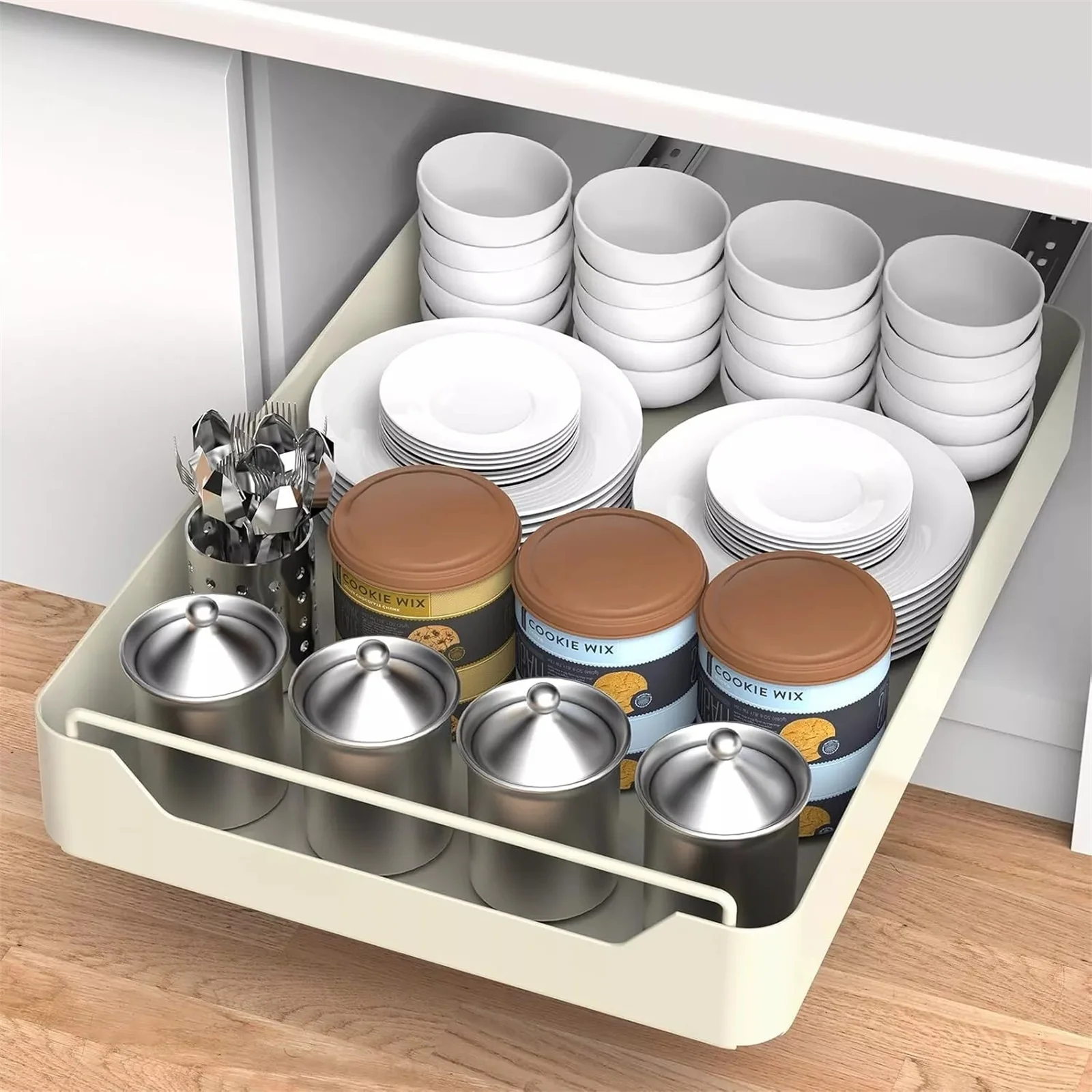 

Pull Out Cabinet Organizer, Pull Out Drawers for Cabinets, Slide Out Drawers for