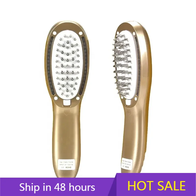 

YTYIN Hot Selling Electric Vibration Ionic Portable Scalp Massager Brush Hair Loss Care Comb With Hair Growth Function