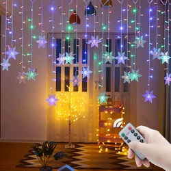 Girlanda kurtyna lampki choinkowe Led String Fairy Lights 3.5M 220V/110V na zewnątrz do pokoju Party Holiday 2022 dekoracja noworoczna