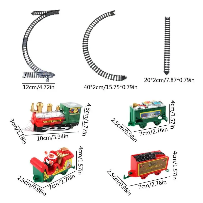 Kerst Trein Set Railway Tracks Speelgoed Xmas Trein Geschenken Speelgoed Voor Kinderen Verjaardagsfeestje Diy Fun Kerstcadeaus Voor Kinderen