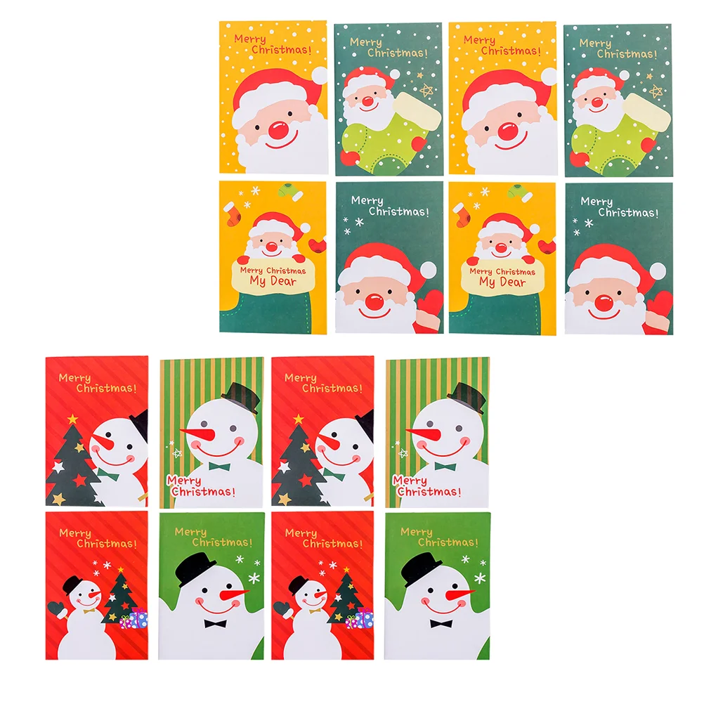 24 Pcs School Notepad Christmas Student Notebook Writting Pocket Office Cartoon The