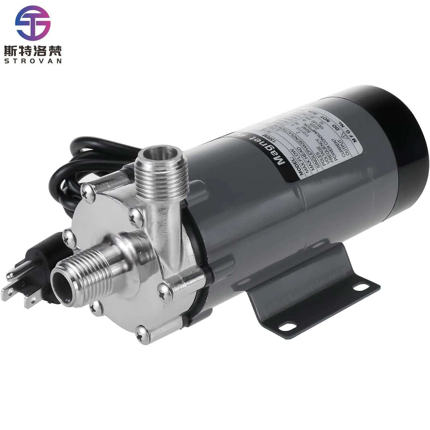 

110/220v Homebrew Magnetic Drive Brewing Beer Pump 1/2\" NPT BSP Threaded MP-15RM Stainless Steel