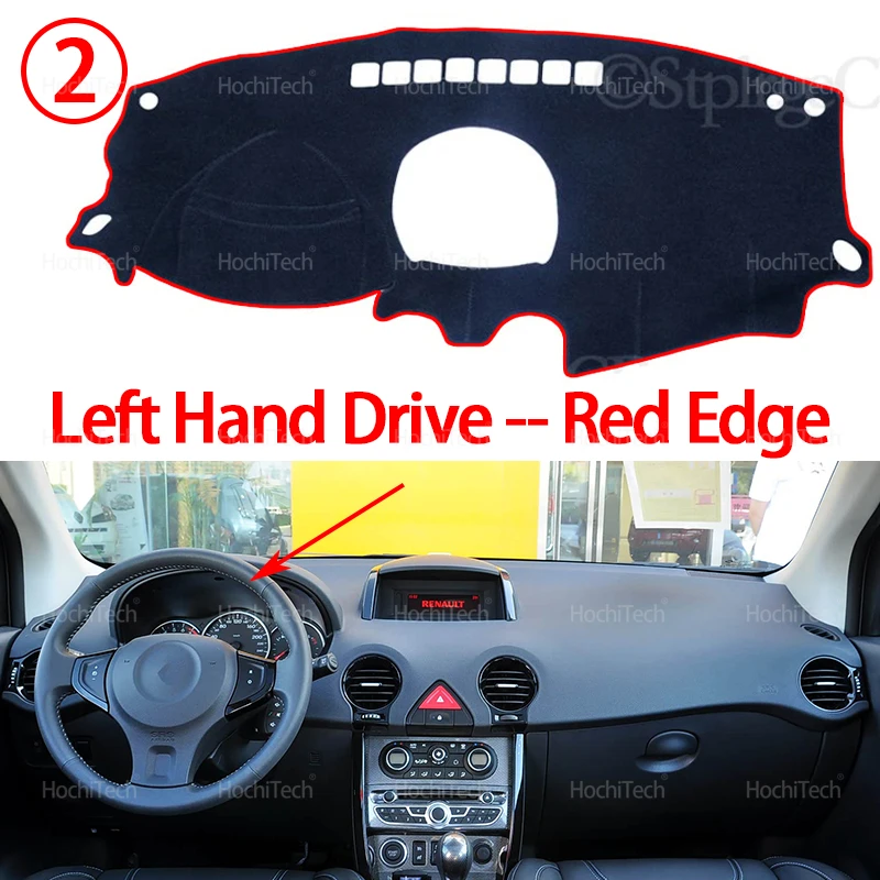 Auto Armaturenbrett Abdeckung Vermeiden Licht Pad Instrument Panel Matte Teppiche Dashboard Abdeckung für Renault Koleos 1 HY 2008 ~ 2016 Samsung QM5 – Detail 10