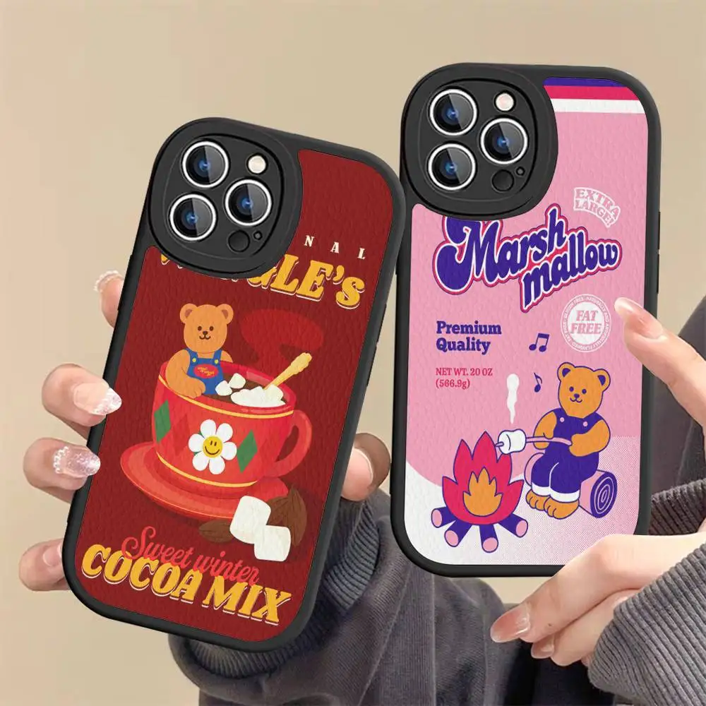 

Cartoon Cute W-Wiggle W-WiggleS Leather Phone Case For IPhone 16 15 14 17 Pro Max 11 12 Mini Plus Soft Shell