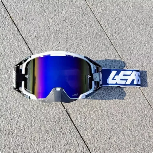 Imagen 2 del producto Gafas de ciclismo LEATT, motocicletas todoterreno, gafas para bicicleta de montaña, lentes antivaho y antiarena de doble capa de alta definición