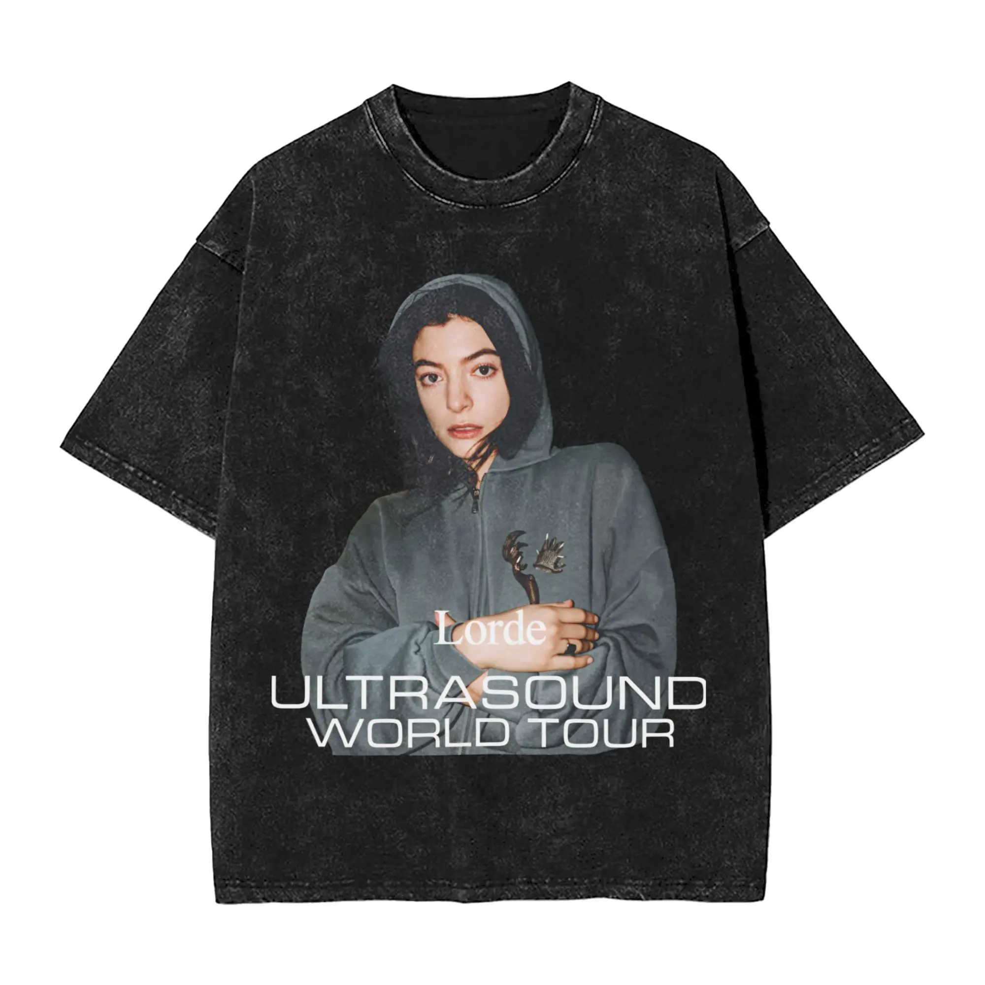 Men's Lorde Ultrasound World Tour 2025 T Shirts  Tops Summer Short-Sleeved T-Shirt O Neck Trending Loose Tshirt Hot Sale