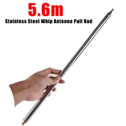 5.6M Stainless Steel Whip Antenna Pull Rod M10 Thread Telescopic Whips Antenna for HF Radio V Antenna GP Antenna Yagi Antenna