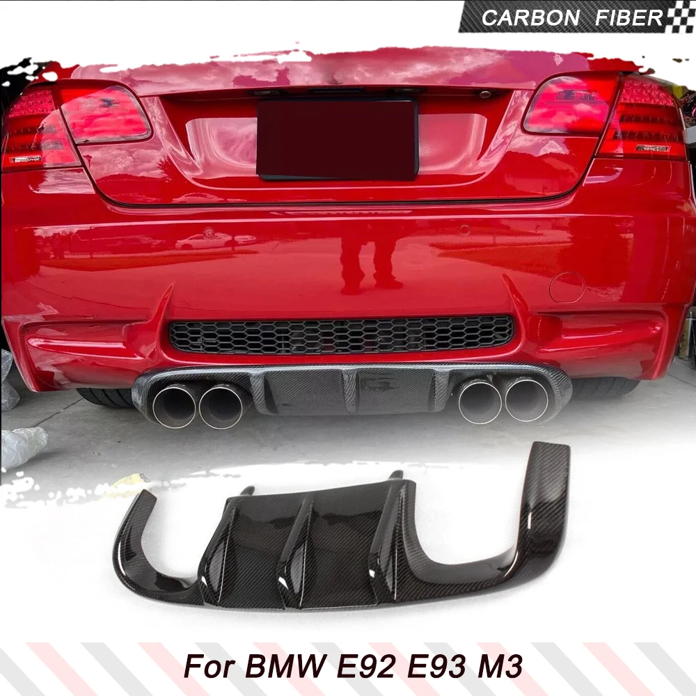 

Carbon Fiber / FRP Black Car Rear Bumper Guard Lip Diffuser Spoiler for BMW 3 Series E92 E93 M3 Only 2007-2013 Rear Body Kits