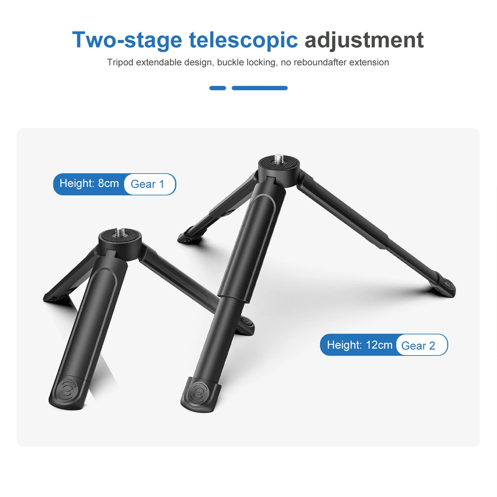 Picture 3: Mini Tripod Stand for DJI Gimbal Handle Grip Stabilizer DSLR Camera Monopod Tabletop Handheld with 1/4” Screw