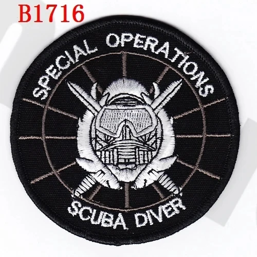 Embroidery Patch Seal Special Operations SCUBA DIVER