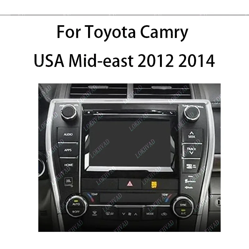راديو السيارة اللفافات لتويوتا كامري الولايات المتحدة الأمريكية منتصف الشرق 2012-2014 طبعة 10 بوصة لوحة ستيريو تسخير مهائي كابلات الطاقة Canbus #3