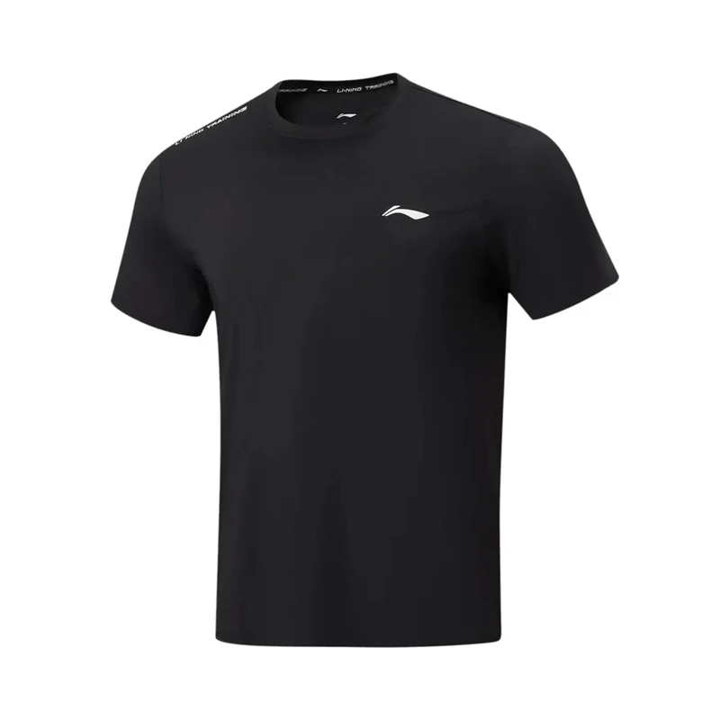 Li-Ning Men's Training T-shirts LN DRY 81%Polyester 19%Elastane Regular Fit Breathable LiNing Short Sleeve Tee Top ATSW195 image 5