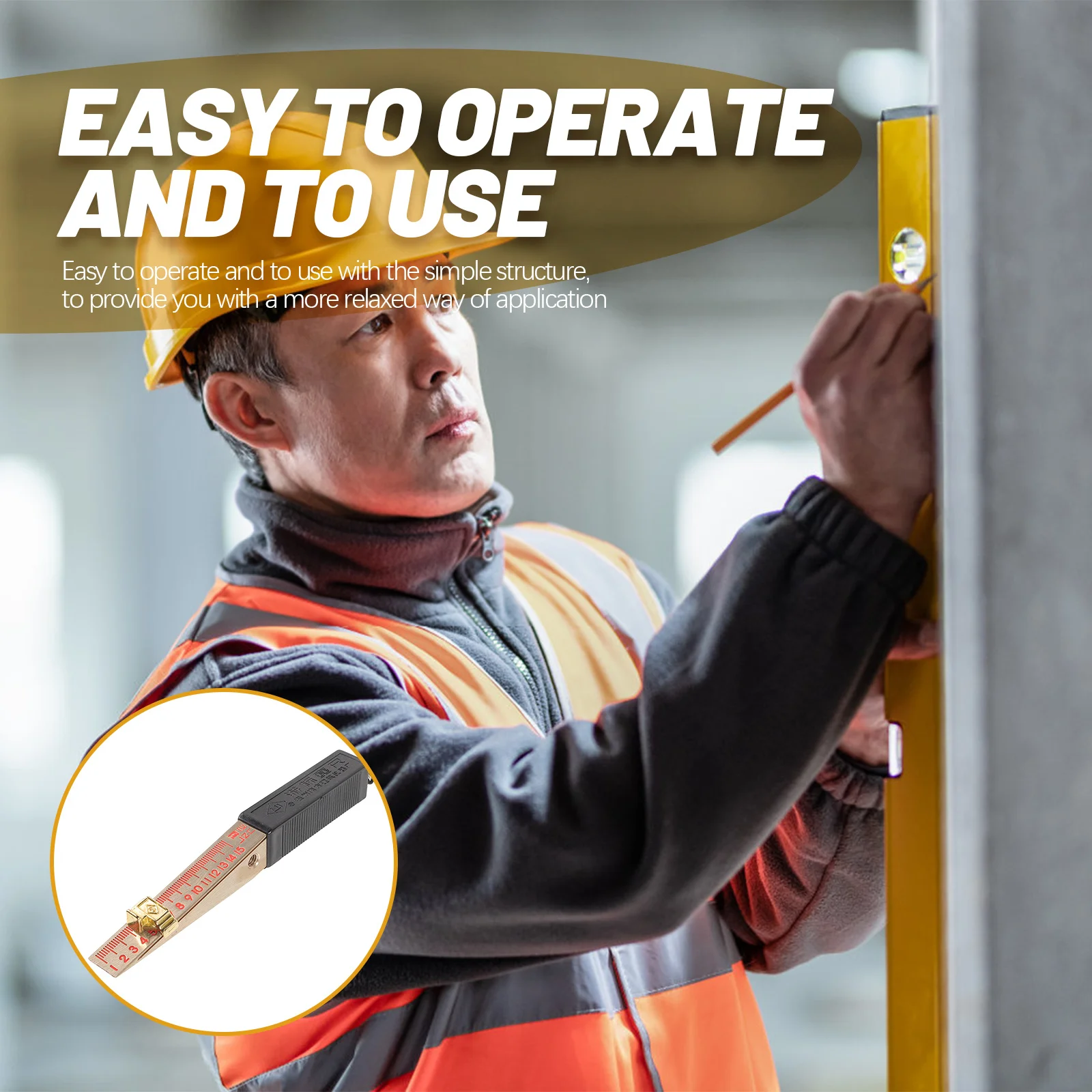 

Wedge-Shaped Feeler Gauge Copper Material Scale For Flatness Measurement Welding Thickness Inspection Tool