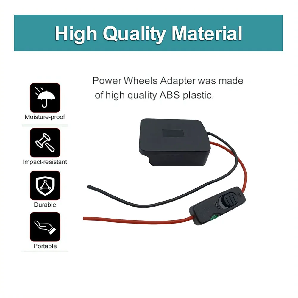 Power Your Devices Anytime Anywhere Car Adapter Connector with Fuse for Einhell Power XChange 18V Li ion Battery