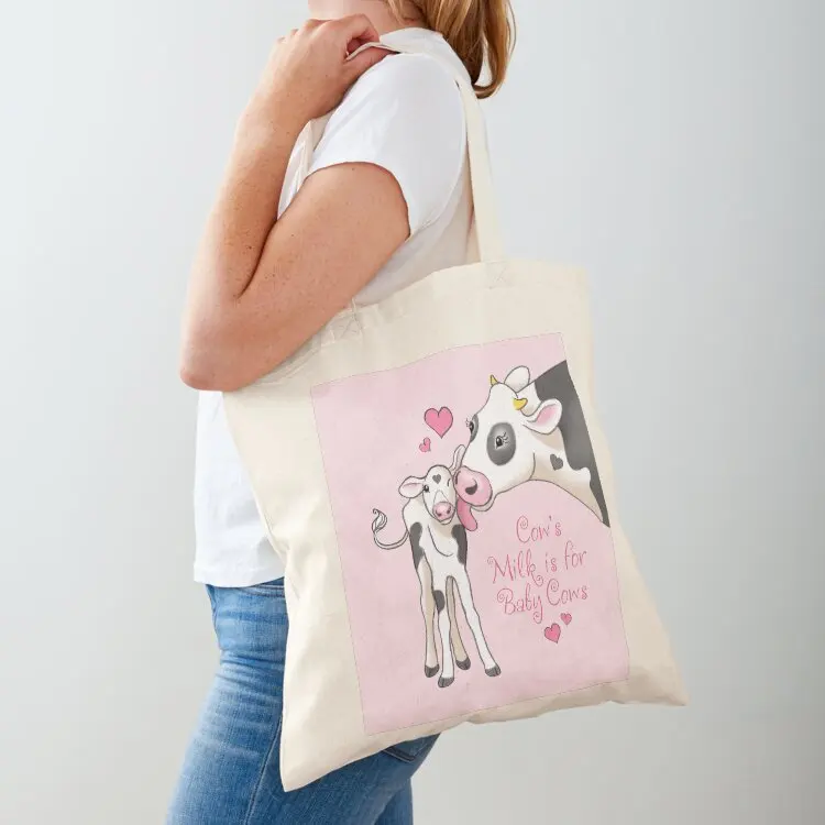 

Baby cow by Maria Tiqwah Tote Bag Big bag women Shopper handbag custom fabric bag custom tote