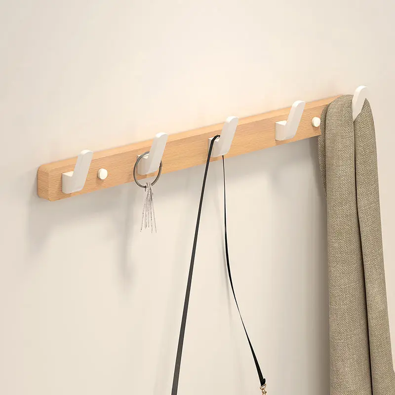 Entrance Hall Clothes Hangers Wall Mounted Cap Bag Shawl Coat Racks Portable Bedroom Living Room Clothing Storage Hanger Hooks