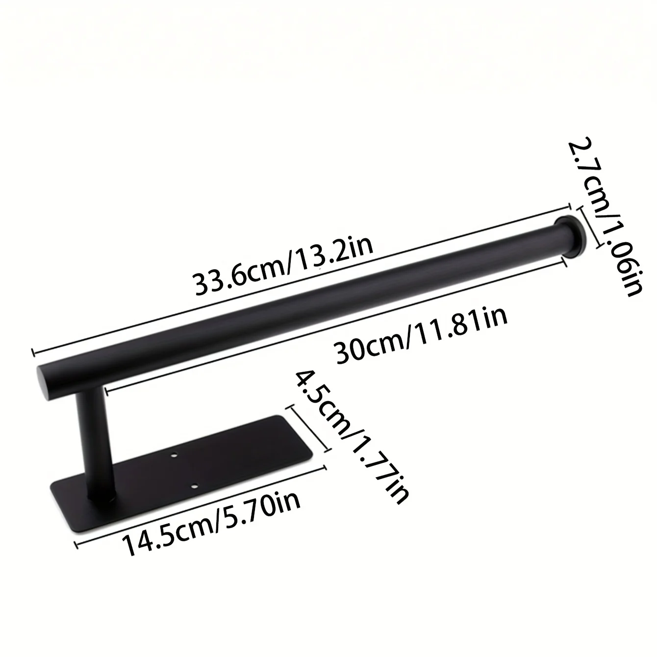 Portarrollos de papel de acero inoxidable - Montaje en pared, autoadhesivo o perforado, fácil de instalar, perfecto para uso en cocina y baño