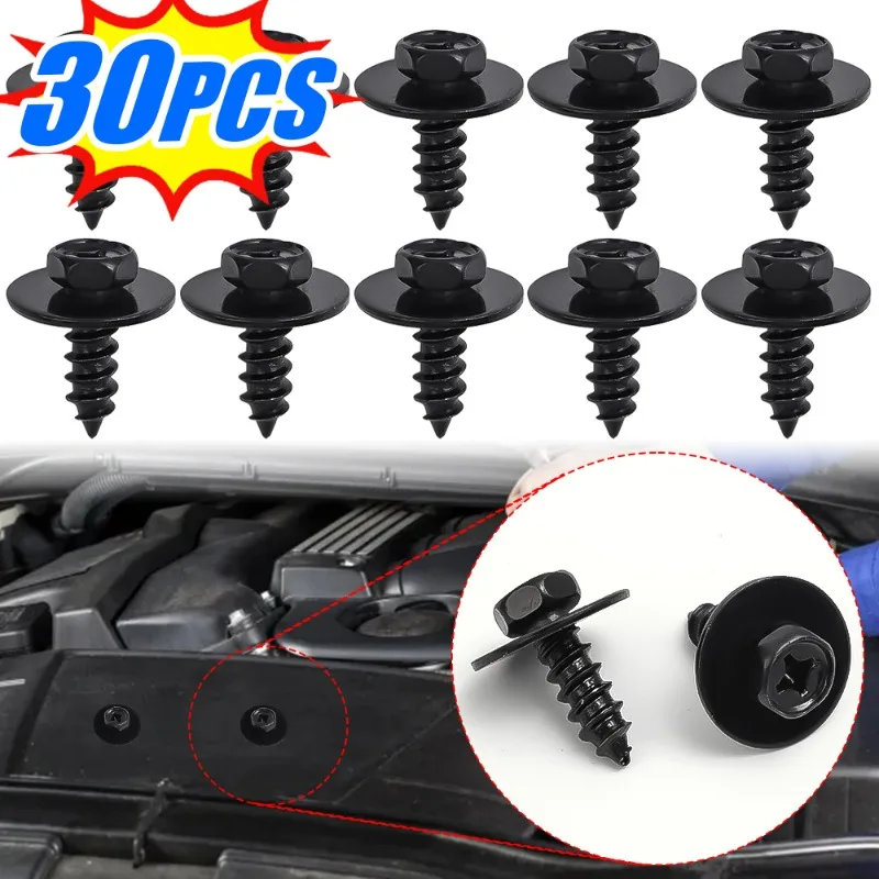 Car Bumper Self Tapping Screws Auto Engine Cover Splash Shield Liner Fastener Hexagonal Head Self-tapping Screw for Toyota Lexus