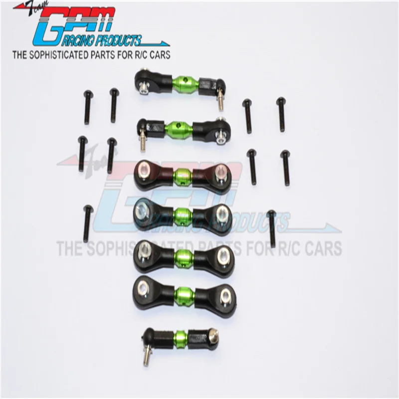 GPM SET joran TIE lengkap ALUMINIUM-7 BH untuk TRAXXAS 1/18 LATRAX SST Teton 4WD Upgrade
