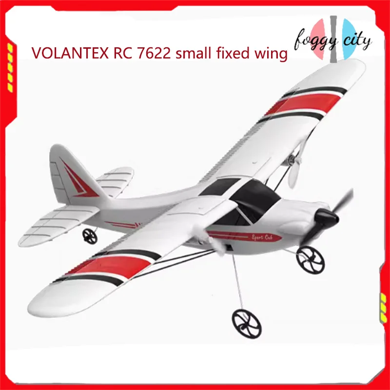 Vo Lan Tex Rc Plane Two Channel Remote-controlled Aircraft Beginner's Small Fixed Wing Crash Resistant Aircraft Model 7622