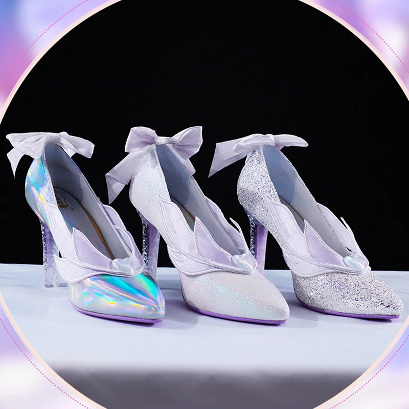 Gioco Honkai Star Rail Cyrene Scarpe Cosplay Donna Lolita Matrimonio Scarpe con tacco alto in cristallo Festa di carnevale in maschera