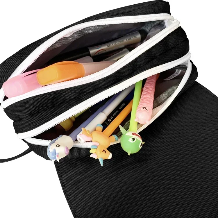 Miner Crafting Pixel Series Pencil Case Hot Game Student Stationery Box Large Capacity Canvas Pen Pouch School Supplies Gifts view 2