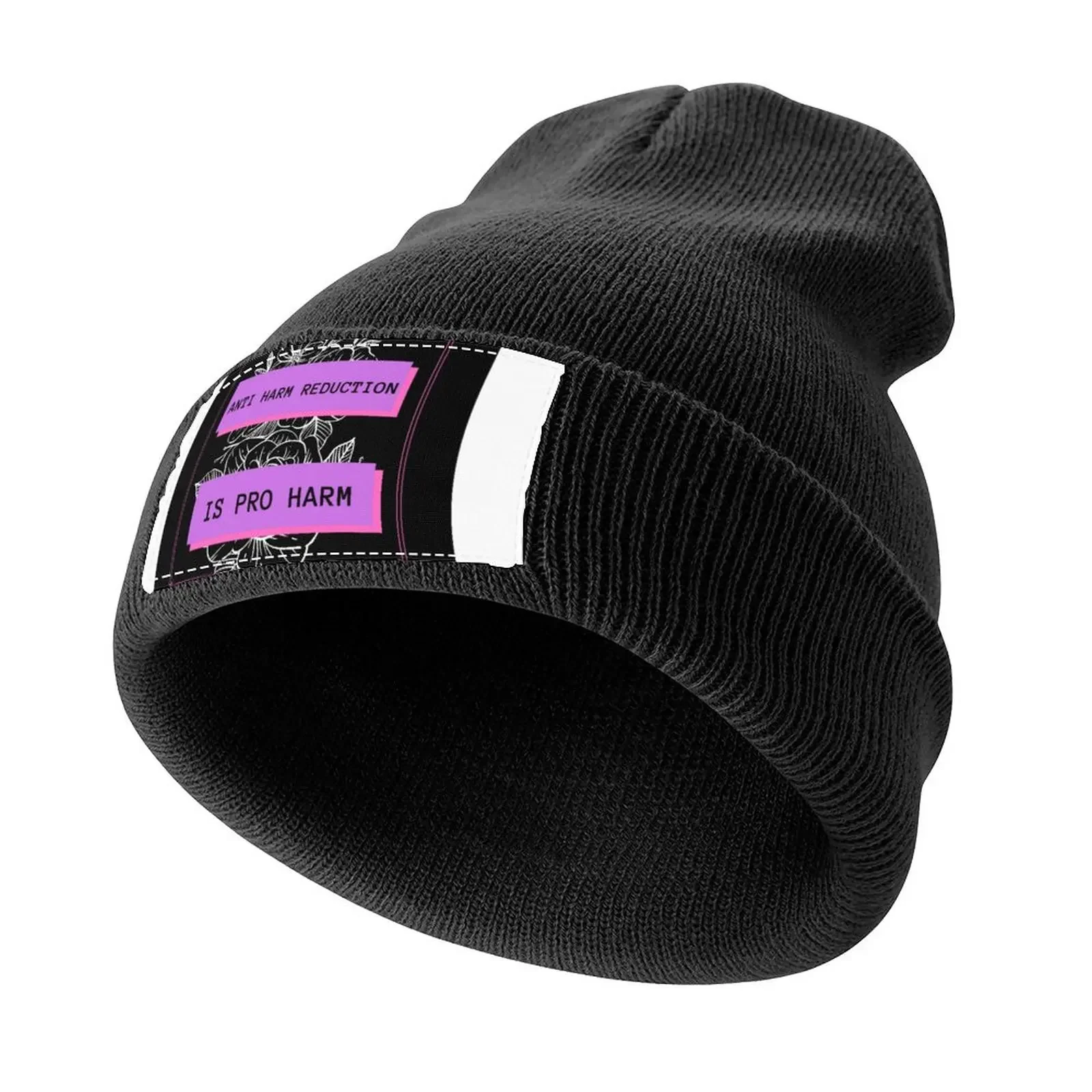 Anti Harm Reduction is Pro Harm Knitted Cap Hat Beach Uv Protection Solar Hat For Girls Men's