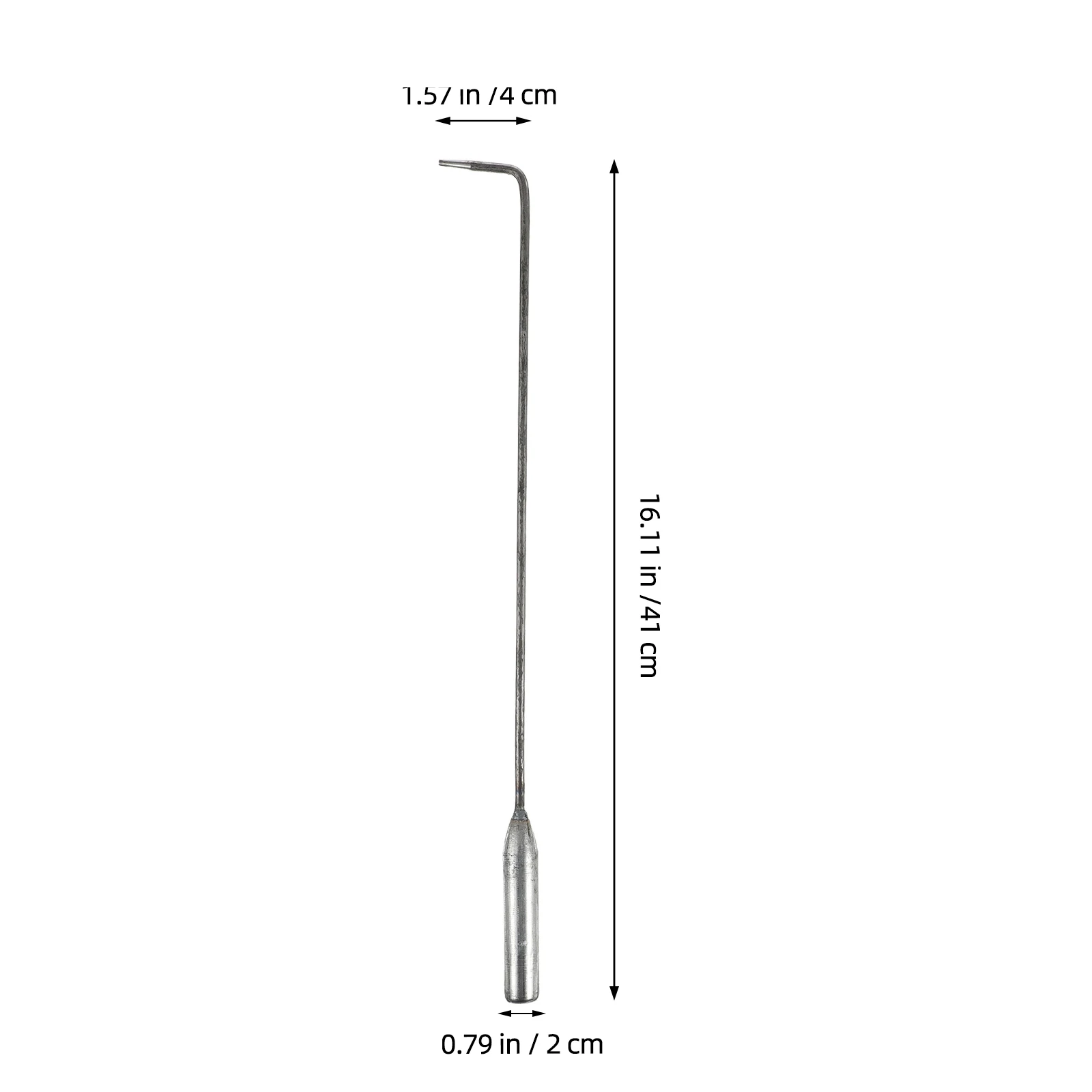 

4pcs BBQ Ash Hook Stainless Steel Long Handle Fireplace Poker for Cleaning Ashes Garbage High Temp Stove Hook