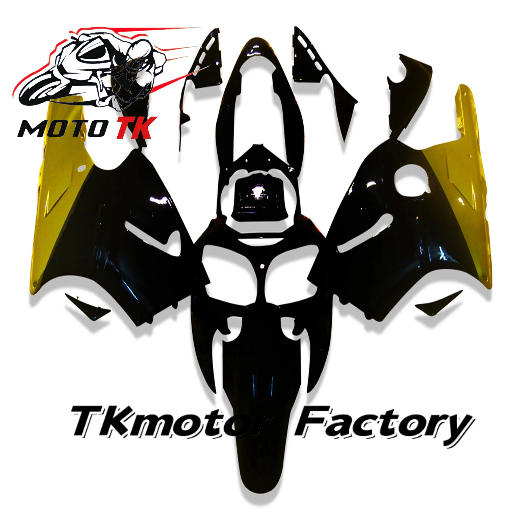 オートバイフェアリングキット Kawasaki ZX12R 2000 2001 ABS 射出成形