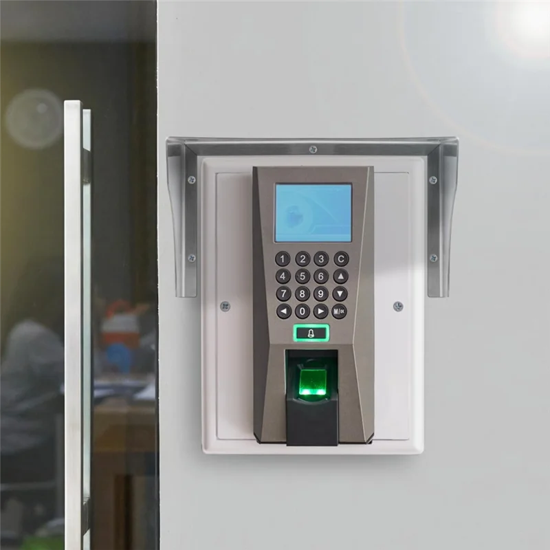 ABUO-Edelstahl Schutz Regen Wasserdichte Metall Abdeckung Türschloss Abdeckung Forcontrol Maschine System Reader Türklingel Buchse Cov