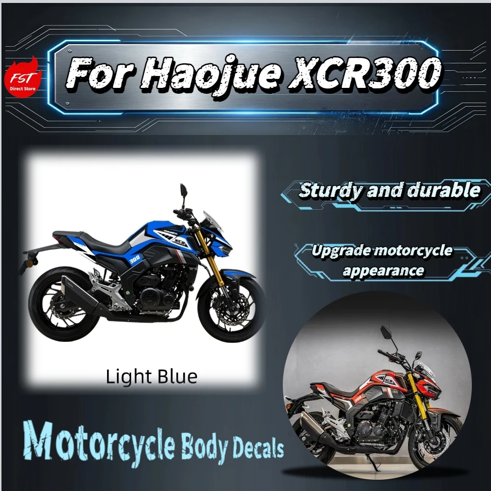 For Haojue XCR300 Full‑Body Graphic Decals Waterproof Decorative Stickers Scratch‑Resistant Paint Protection Mod Accessories