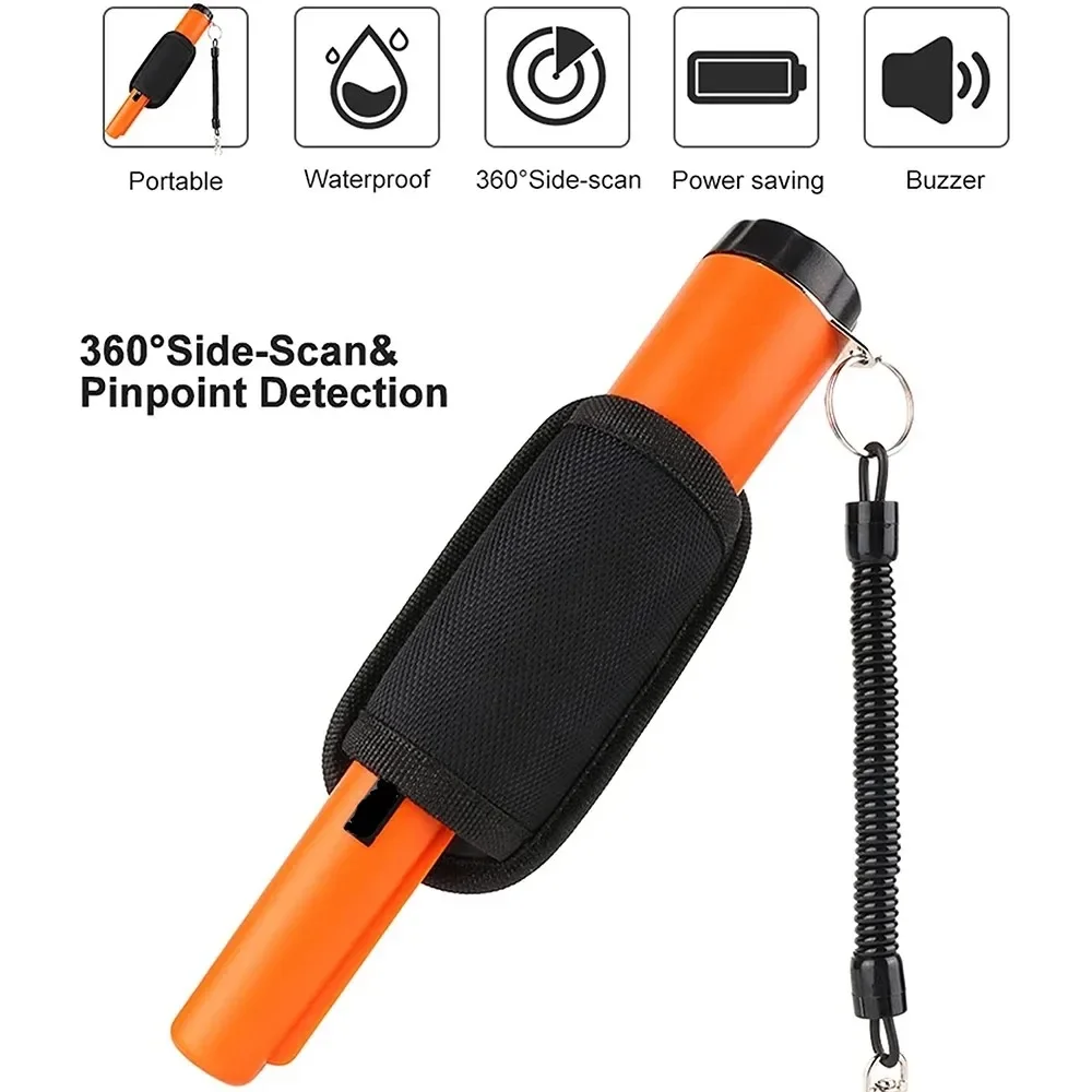 Imagem -03 - Detector de Metais Profissional Pinpoint Impermeável Handheld Metal Moeda Ouro