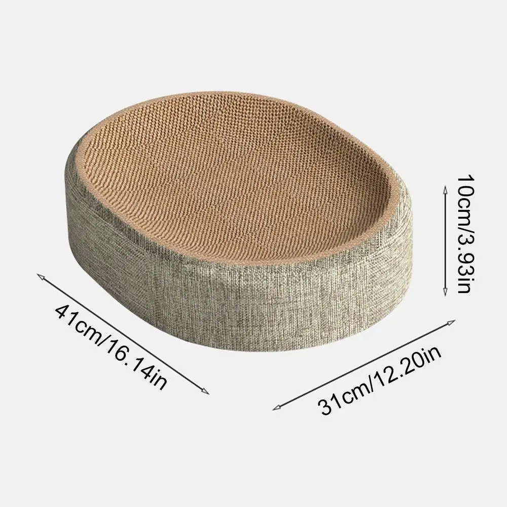 2in1 Katze Kratzbrett Schützen Möbel Schleifen Klaue Spielzeug Oval Sisal weben Tragen-beständig Katze Nest Katze Zubehör