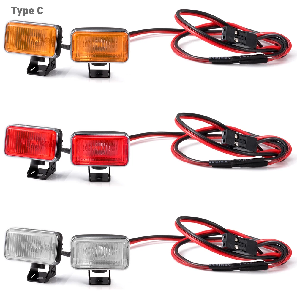 AXSPEED 1Set LED Lichter Scheinwerfer Scheinwerfer für TRX-4 TRX-6 Axial SCX10 90046 Wraith 1/10 RC Auto Dekoration Teile Zubehör – Detail 17