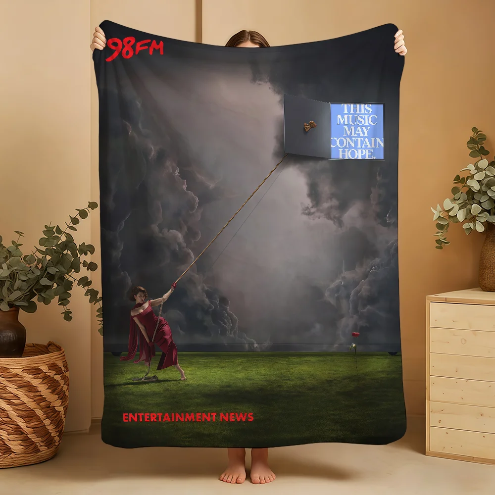 Blanket Throw Super Cosy Plush Living R-RayeS May Room Music Hope Sofa Couch Contain Childish This Birthday Gifts