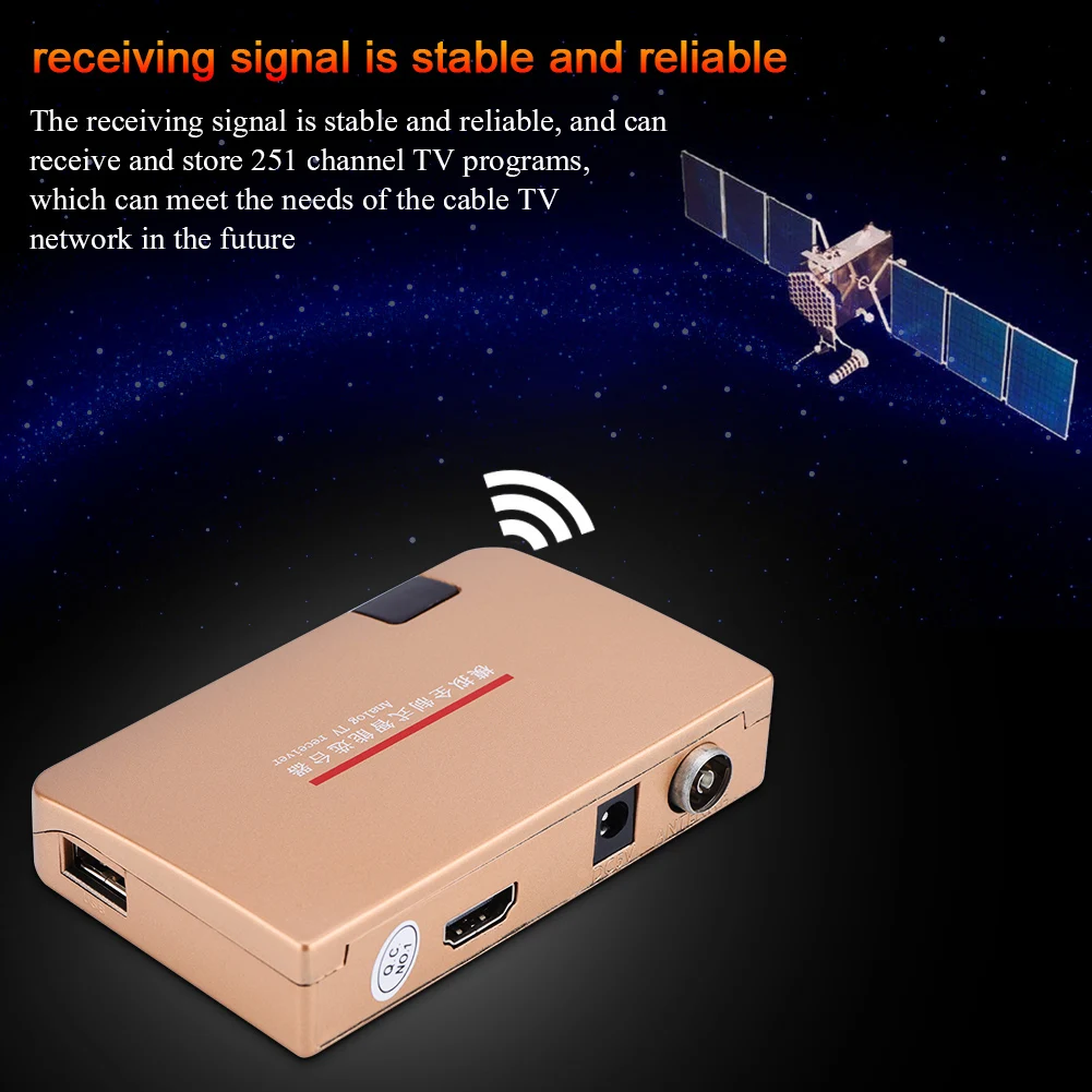 HDMI Naar RF Adapter Converter, Coax Adapter Digitaal Signaal 1080P Input RF Analoge Signaal Uitgang Converter met Afstandsbediening voor Game Console Set Top Kabel Box(EU-stekker