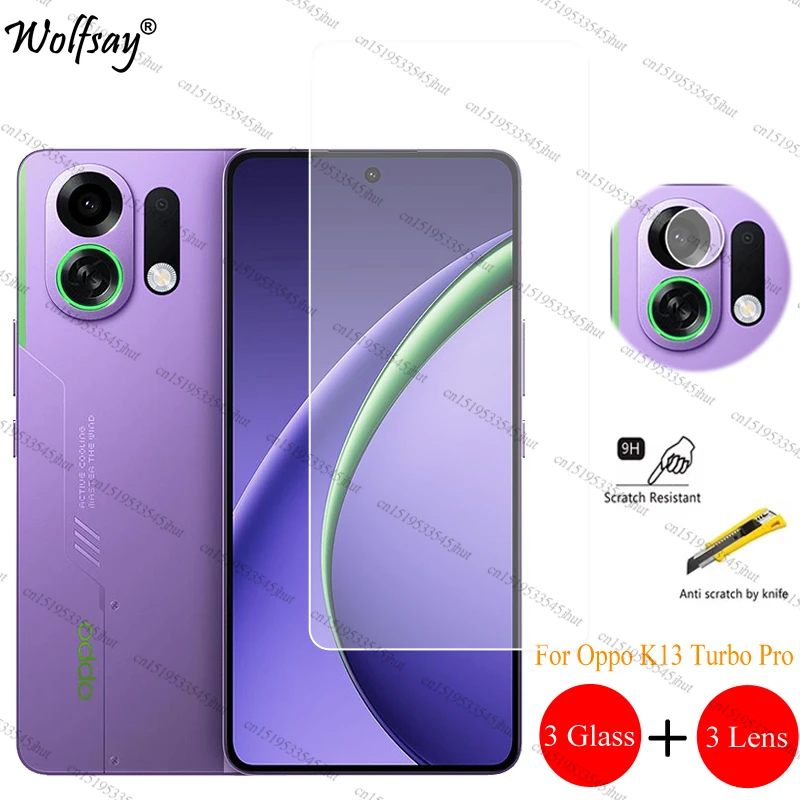 حامي عدسة الكاميرا ل ممن لهم K13 توربو برو حامي الشاشة ممن لهم K13 توربو برو الزجاج الأمامي الشفاف ل ممن لهم K13 توربو برو الزجاج #1