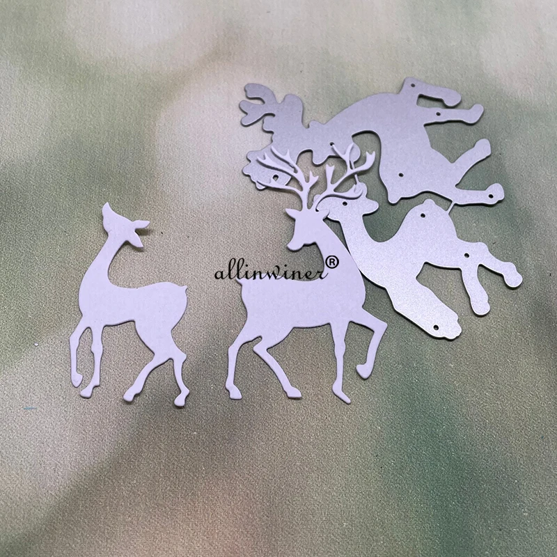 Deer decoration Metal Cutting Dies Stencils Die Cut for DIY Scrapbooking Album Paper Card Embossing