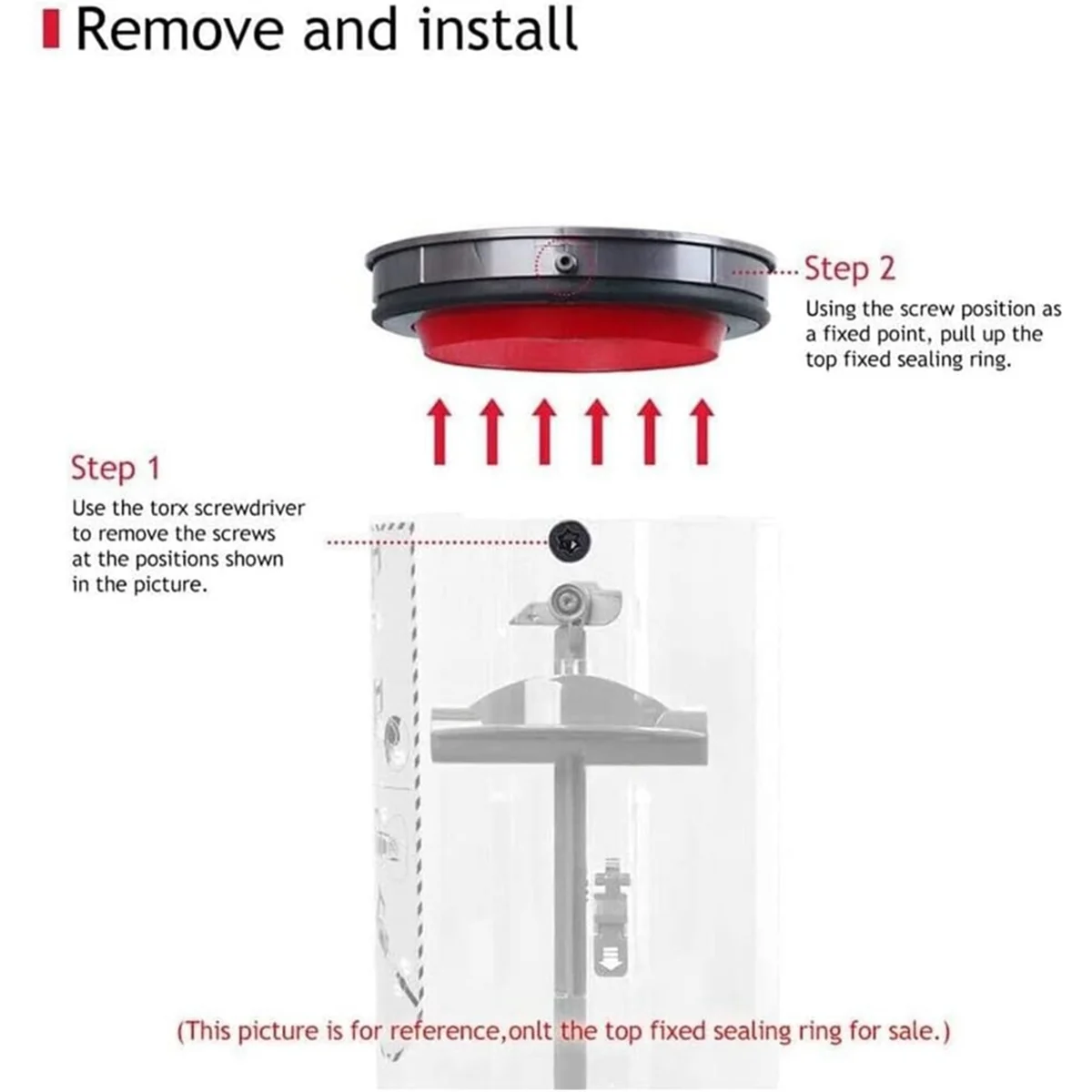 For V10 Slim V12 Digital Slim Dust Bin Bucket Top Fixed Sealing Ring Vacuum Cleaner Replacement Parts