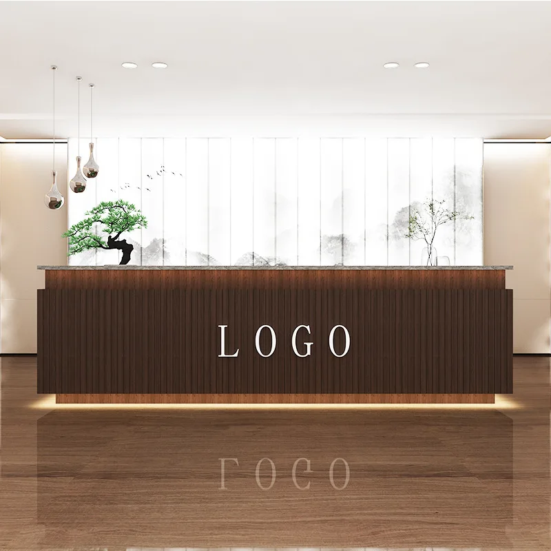 

Beauty salon company front desk B & B hotel reception desk Health club Commercial store Cashier bar
