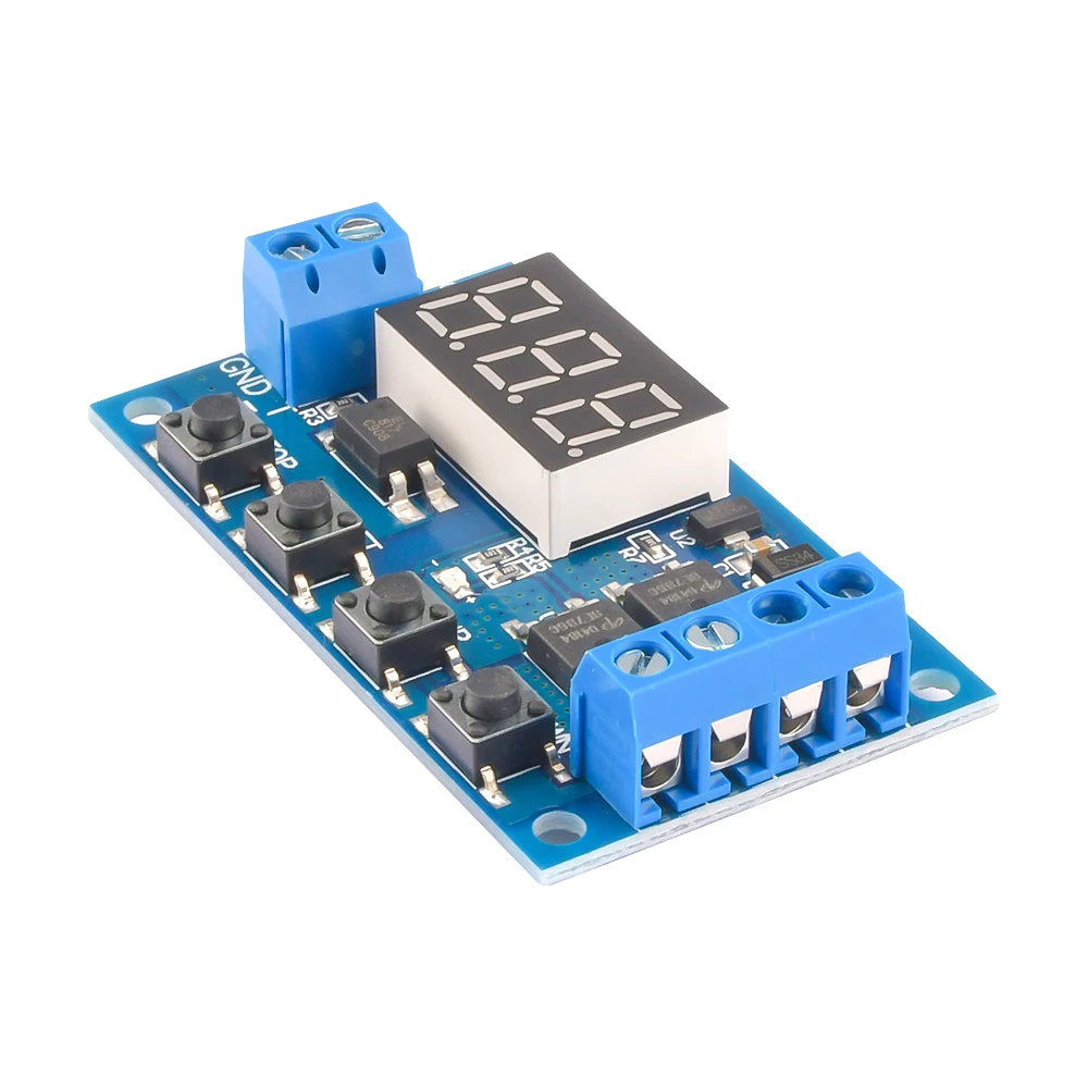 DC5-36V Dual MOS LED Digital Time Delay Relay DIY  Trigger Cycle Timer Delay Switch Circuit Board Timing Control Module