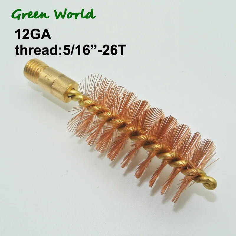 Green World 3 Stück/Los.50cal-12GA Bronzebürste mit Messinghalter und Kern, Pistolenreinigungsbürste – Detail 1
